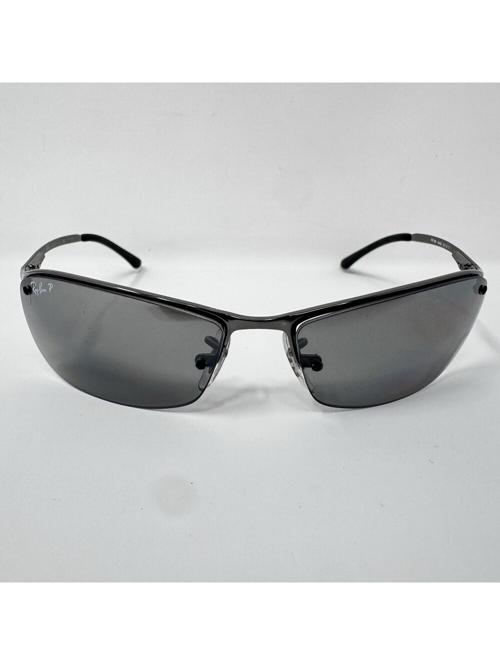 Ray-Ban RB3186 Top Bar 004/82 Polarized Sunglasses Gunmetal 63-15 Italy